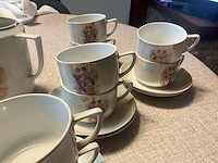 Volledig victoria vintage koffie/thee servies - afbeelding 11 van  12