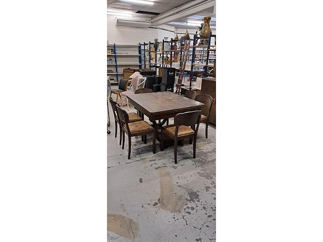 Volledige eetkamer jaren 40 - afbeelding 3 van  4