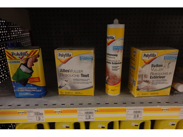 Volledige inhoud rek assortiment polyfilla - afbeelding 4 van  7