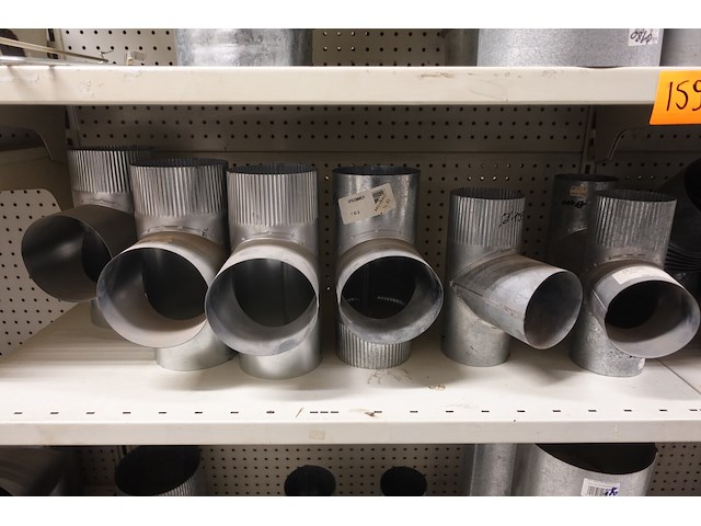 Volledige inhoud rek rvs kanalen/bochten - afbeelding 2 van  26