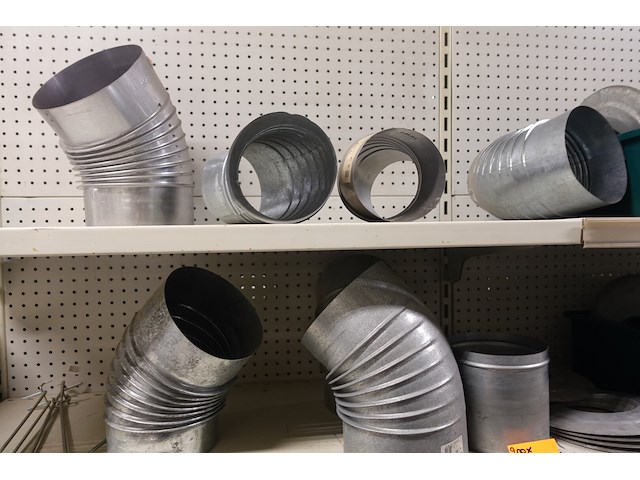 Volledige inhoud rek rvs kanalen/bochten - afbeelding 3 van  26