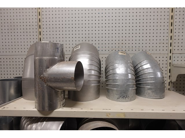 Volledige inhoud rek rvs kanalen/bochten - afbeelding 4 van  26