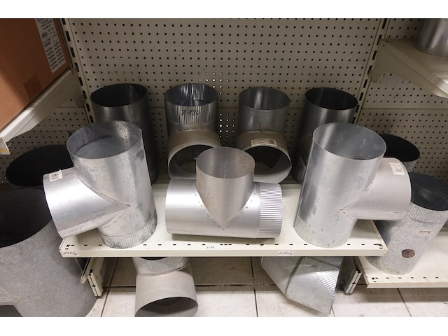 Volledige inhoud rek rvs kanalen/bochten - afbeelding 6 van  26