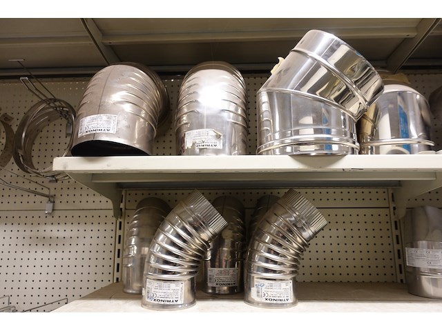 Volledige inhoud rek rvs kanalen/bochten - afbeelding 9 van  26