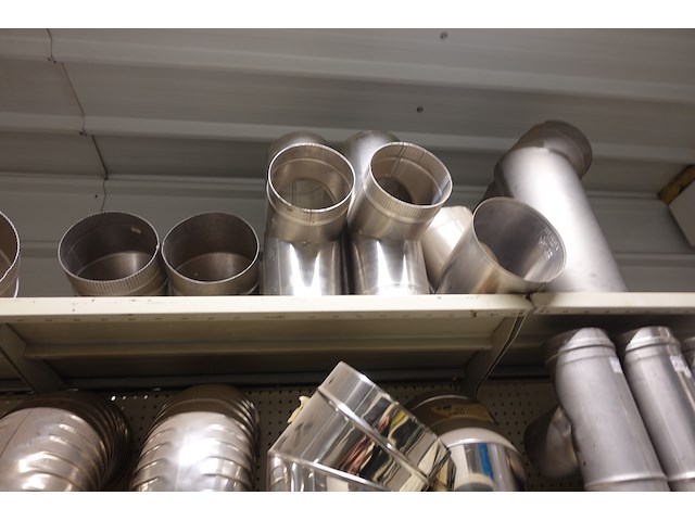 Volledige inhoud rek rvs kanalen/bochten - afbeelding 10 van  26