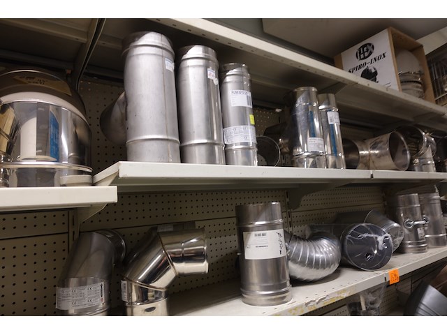 Volledige inhoud rek rvs kanalen/bochten - afbeelding 11 van  26