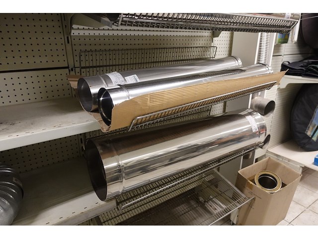 Volledige inhoud rek rvs kanalen/bochten - afbeelding 16 van  26