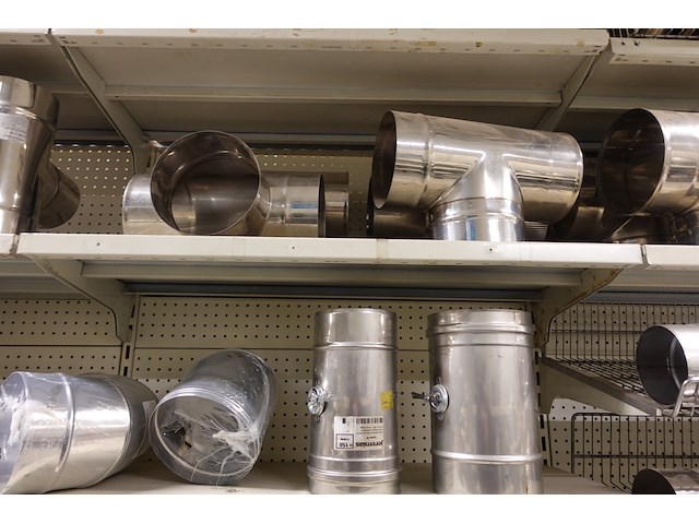 Volledige inhoud rek rvs kanalen/bochten - afbeelding 18 van  26