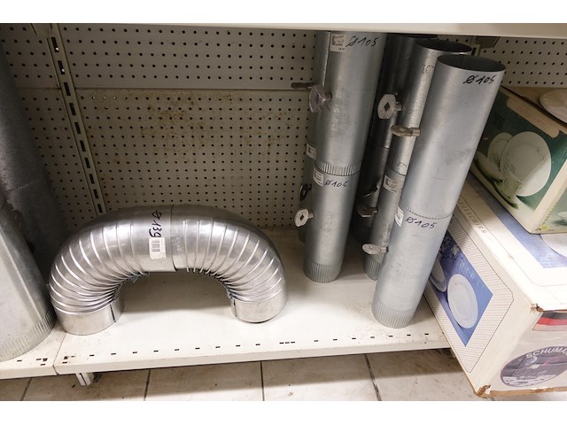 Volledige inhoud rek rvs kanalen/bochten - afbeelding 25 van  26