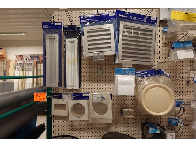 Volledige inhoud rek ventilatietoebehoren - afbeelding 10 van  10