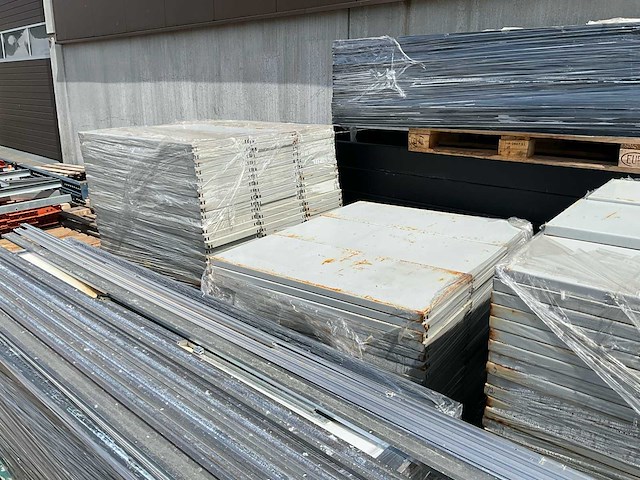 Volledige professionele metalen planken – 7 frames – 4 m - afbeelding 2 van  8