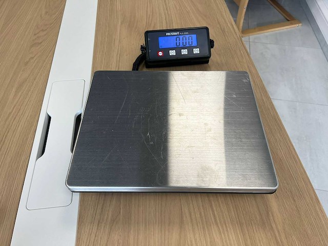 Voltcraft digitale platformweegschaal pls-220s - afbeelding 1 van  4