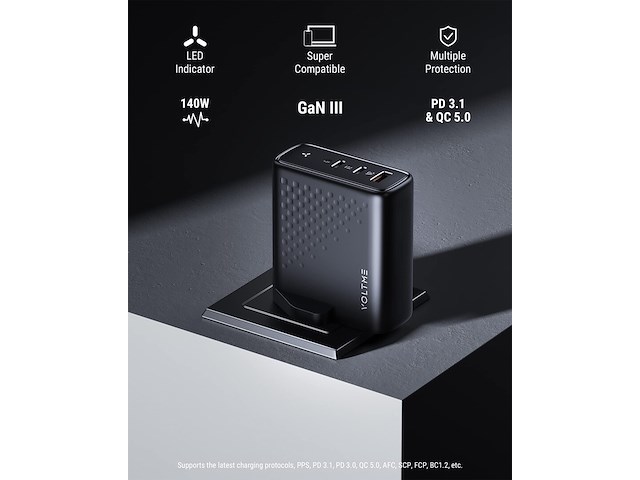 Voltme 140w usb c oplader - afbeelding 2 van  4