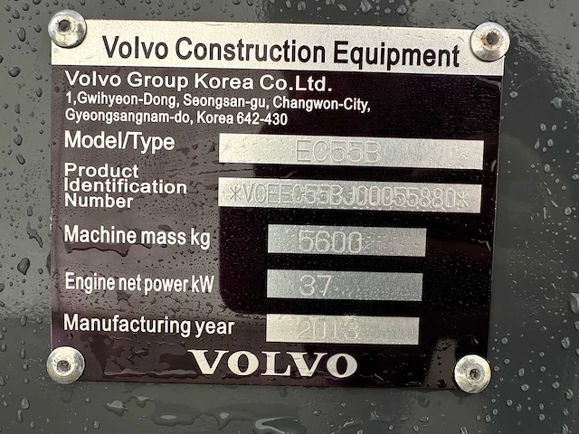 Volvo - 2013 - ec55b - midigraafmachine - afbeelding 10 van  39
