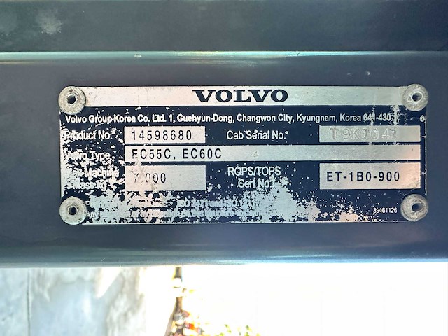 Volvo - 2013 - ec60c - midigraafmachine - afbeelding 36 van  44
