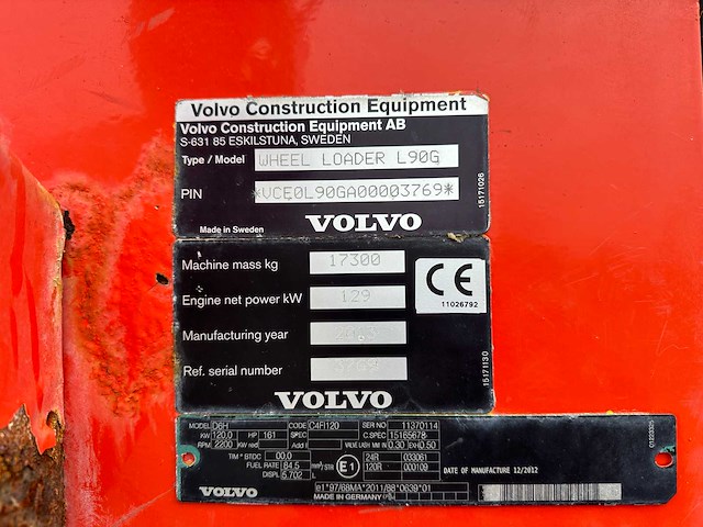 Volvo - 2013 - l90g - shovel - afbeelding 47 van  52