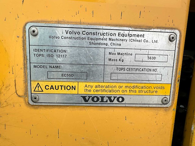 Volvo - 2017 - ec55d - midigraafmachine - afbeelding 39 van  40
