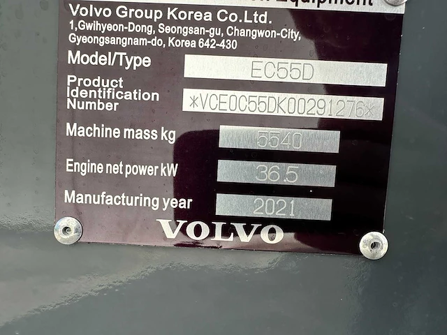 Volvo - 2021 - ec55d - midigraafmachine - afbeelding 40 van  40