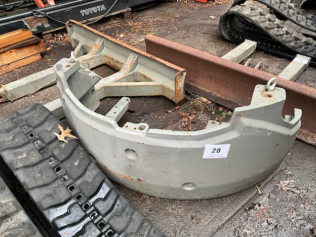 Volvo - ecr25d - dozerblad en contragewicht - afbeelding 1 van  5