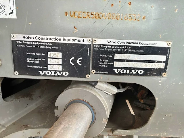 Volvo - ecr50d - mini-excavator - 2017 - afbeelding 19 van  22