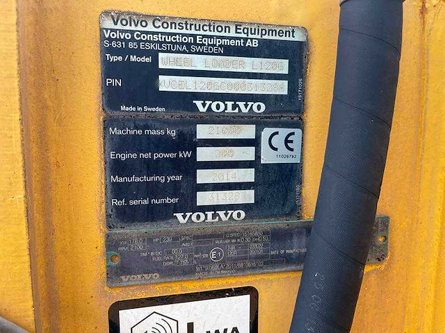 Volvo - l 120 g - wiellader - 2014 - afbeelding 11 van  46