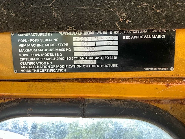 Volvo bm l120 shovel - afbeelding 6 van  28