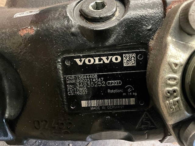Volvo ecr25d hydraulische pomp - afbeelding 3 van  3