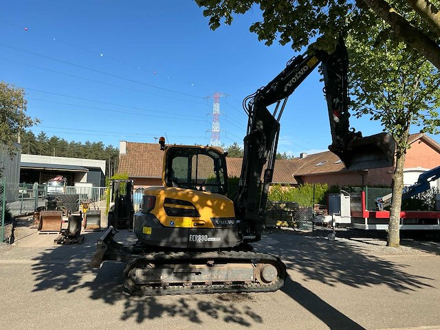 Volvo ecr88 graafmachine 2020 | 1000 uur | compleet met 5 bakken - afbeelding 20 van  22