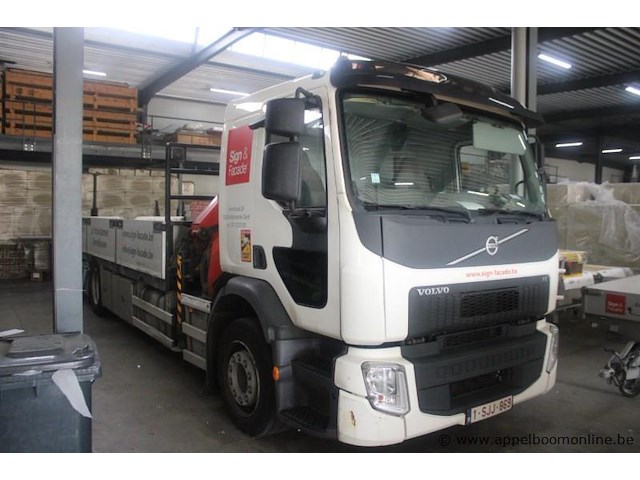 Volvo fe, eerste inschrijving 2015-09-25, 208.882 km, manueel, 2 assen, mtm 19.000 kg, tarragewicht 10.365 kg, laadvermogen 8.560 kg, open laadbak met kraan, chassisnummer yv2v0x1a2fz103730, keuring geldig tot 2026-05-26 - afbeelding 15 van  21