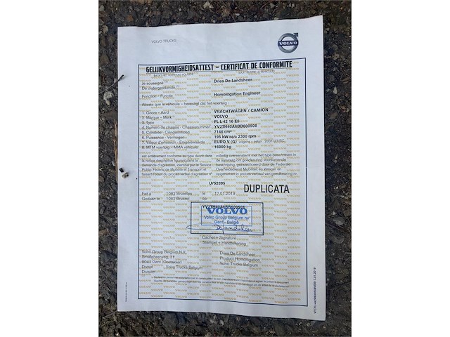 Volvo fl l42 16e5 2013 - afbeelding 4 van  15