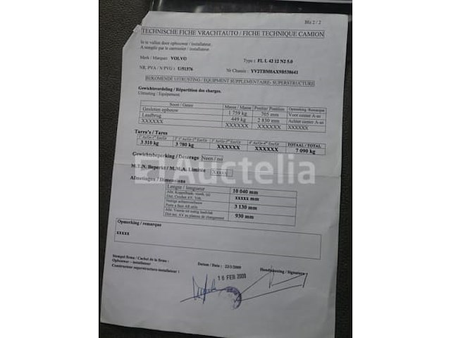 Volvo fl240 laadbak truck met achterklep (2009-620,280 km) - afbeelding 49 van  57