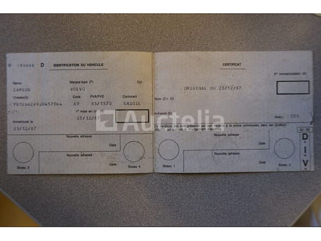 Volvo fl6-165 turbo kiepwagen (1987-359,455 km-vin:yb1e6a2a9jb417964) - afbeelding 36 van  41