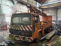 Volvo fl6 turbo platte laadwagen met kraan - afbeelding 1 van  11