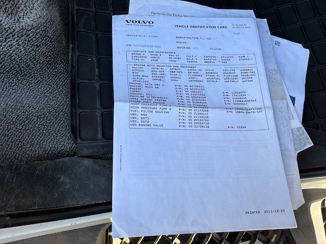 Volvo fles fll42n250 truck 2012 - afbeelding 41 van  50