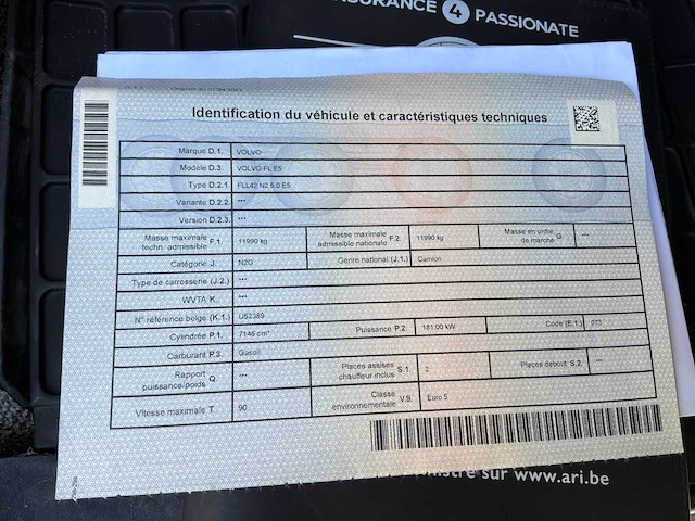 Volvo fles fll42n250 truck 2012 - afbeelding 33 van  46