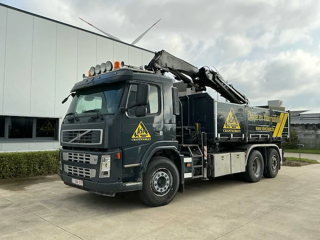 Volvo fm 6x4 vrachtwagen met fassi f235axp.23 autolaadkraan – 2007 – 405 kw - afbeelding 1 van  36