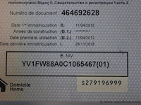 Volvo v60, yv1fw88a0c1065467, 1e insch 11/04/2012, 256783km, 120kw, 1984cm³, diesel, automaat, break/stationwagen, euro 5, mtm 2200kg, tarra 1731kg, 2 sleutels, keuring tot 26/11/2023, inschrijvingsbewijs deel i en ii en gelijkvormigheidsattest - afbeelding 11 van  22