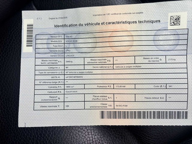 Volvo xc90 auto b5 awd 2.0 mild hybrid diesel 235 pk – automatisch – 7-zitter – 2021 - afbeelding 7 van  22