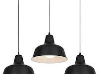 Vonci zwarte industriële hanglampen - afbeelding 1 van  4