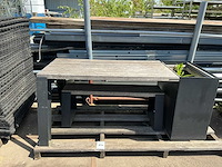 Vonk tuintafel+ zitbank en bloembak - afbeelding 2 van  2