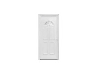 Voordeur pvc elegance 2 primo h.215 x 1,90 cm wit geglazuurd, pous. links - afbeelding 1 van  6