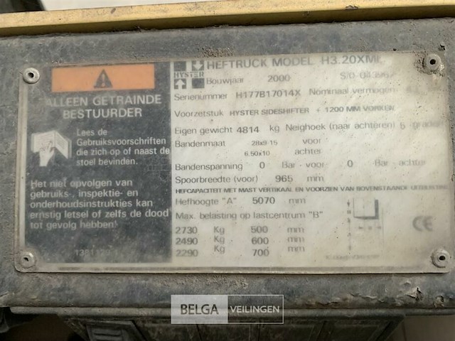 Vorkheftruck hyster - afbeelding 9 van  10