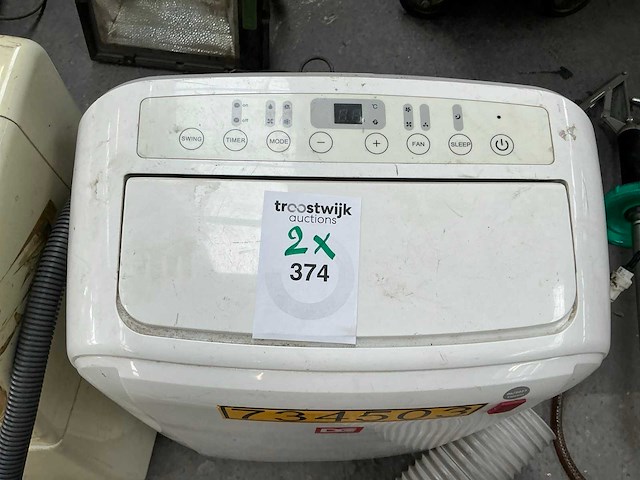 Vortice / dc mobiele airco (2x) - afbeelding 3 van  8