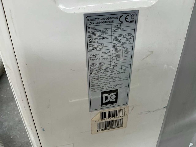 Vortice / dc mobiele airco (2x) - afbeelding 4 van  8