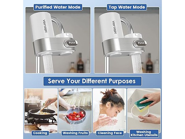 Vortopt waterzuiveraar voor keukenkraan - afbeelding 5 van  6