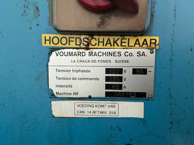 Voumard rondslijpmachine - afbeelding 4 van  12