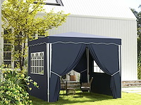 Vouwbaar prieel 3 x 3 m, prieel met zijwanden - afbeelding 1 van  8