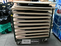 Vouwtafels met kar (20x) - afbeelding 3 van  3