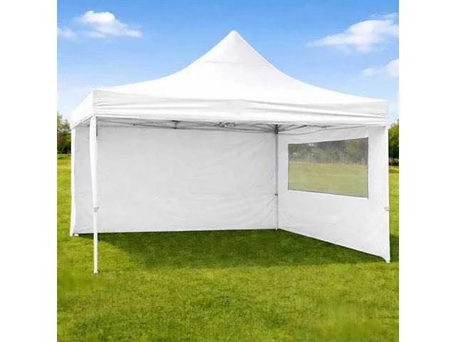 Vouwtent 3x3m wit inclusief 2 zijwanden (5stuks) - afbeelding 1 van  2