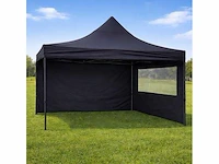 Vouwtent 3x3m zwart inclusief 2 zijwanden (5stuks)